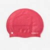 Bonnet De Bain En Silicone - Taille Unique - Geo Rouge Rose