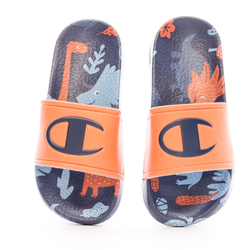 Claquettes Marine/Orange Garçon Champion Printy Claquettes Marine/Orange Garçon Champion Printy -Plongée Matériel Magasin claquettes marineorange garcon champion printy 2
