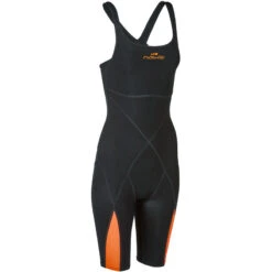 Combinaison De Compétition De Natation Fina Femme Orange Noir -Plongée Matériel Magasin combinaison de competition de natation fina femme orange noir 4