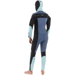 Combinaison Plongée Semi-étanche Femme Néoprène 7mm - Bleu Gris -Plongée Matériel Magasin combinaison plongee semi etanche femme neoprene 7mm bleu gris 2