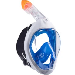 Kit De Snorkeling Masque Easybreath 500 Palmes Adulte - Bleu -Plongée Matériel Magasin kit de snorkeling masque easybreath 500 palmes adulte bleu 2