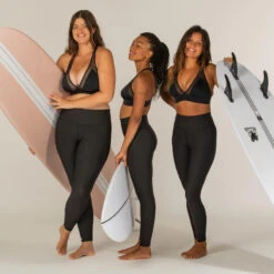 LEGGING DE SURF ANTI UV RACHEL NOIR SECONDE PEAU ET TAILLE HAUTE GAINANTE -Plongée Matériel Magasin legging de surf anti uv rachel noir seconde peau et taille haute gainante 6