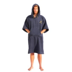 Pacifique Sud | Poncho Surf | Blue | 100% Coton | Unisexe | Avec Manches -Plongée Matériel Magasin pacifique sud poncho surf blue 100 coton unisexe avec manches 3