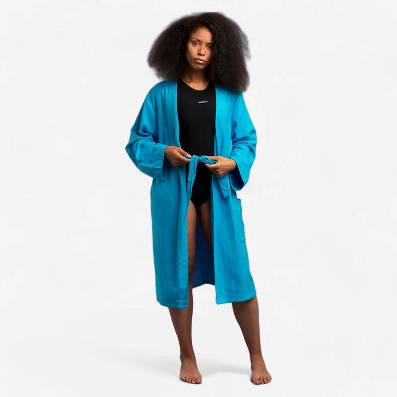 Peignoir de bain femme coton turquoise Peignoir De Bain Femme Coton Turquoise -Plongée Matériel Magasin peignoir de bain femme coton turquoise