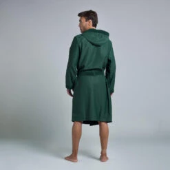 PEIGNOIR DE BAIN HOMME COMPACT VERT KAKI -Plongée Matériel Magasin peignoir de bain homme compact vert kaki 3