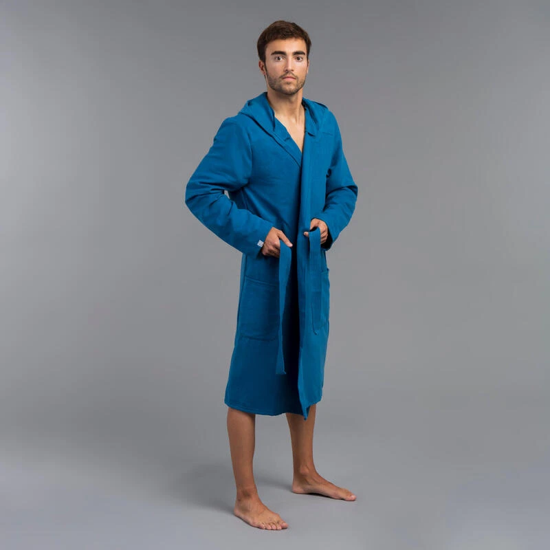 Peignoir de bain homme microfibre compact bleu indigo Peignoir De Bain Homme Microfibre Compact Bleu Indigo -Plongée Matériel Magasin peignoir de bain homme microfibre compact bleu indigo 1