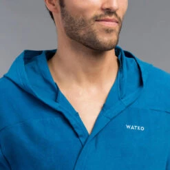 Peignoir De Bain Homme Microfibre Compact Bleu Indigo 4 Peignoir De Bain Homme Microfibre Compact Bleu Indigo -Plongée Matériel Magasin peignoir de bain homme microfibre compact bleu indigo 4