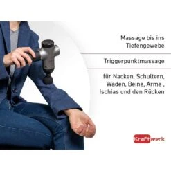 Pistolet De Massage Kraftwerk - 6 Niveaux, 4 Têtes De Massage -Plongée Matériel Magasin pistolet de massage kraftwerk 6 niveaux 4 tetes de massage 2