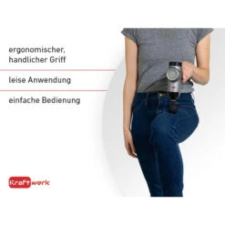 Pistolet De Massage Kraftwerk - 6 Niveaux, 4 Têtes De Massage -Plongée Matériel Magasin pistolet de massage kraftwerk 6 niveaux 4 tetes de massage 3