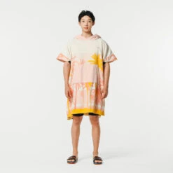 PONCHO SURF 500 ADULTE Print Sunny -Plongée Matériel Magasin poncho surf 500 adulte print sunny 6