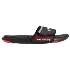 SANDALES NATATION HOMME SLAP 900 SOFT NOIR ROUGE -Plongée Matériel Magasin sandales natation homme slap 900 soft noir rouge 2