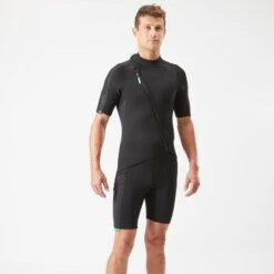 Plongée Matériel Magasin -Plongée Matériel Magasin shorty neoprene 2mm easy avec fermeture diagonale frontal homme frontzip 1