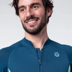Top Anti UV Manches Courtes Homme Néoprène 1 Mm - Bleu -Plongée Matériel Magasin top anti uv manches courtes homme neoprene 1 mm bleu 3