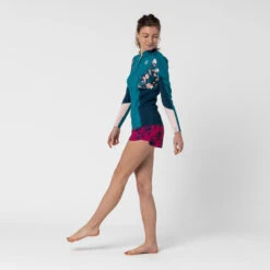 Top Anti UV Manches Longues Femme Néoprène 1.5mm - Bleu -Plongée Matériel Magasin top anti uv manches longues femme neoprene 15mm bleu 2